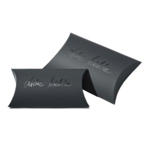 black pillow boxes