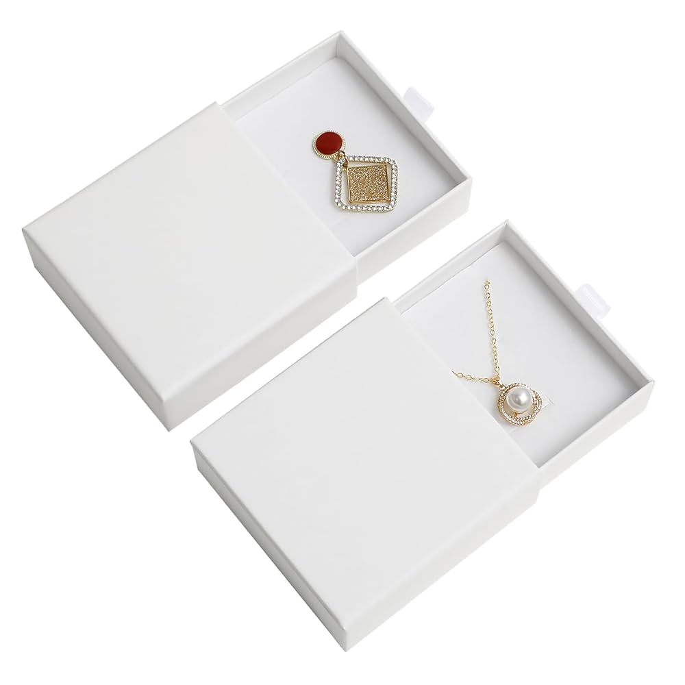 White Cardboard Jewelry Boxes