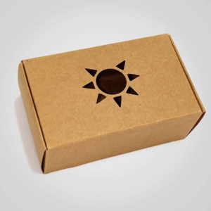 Kraft die cut boxes