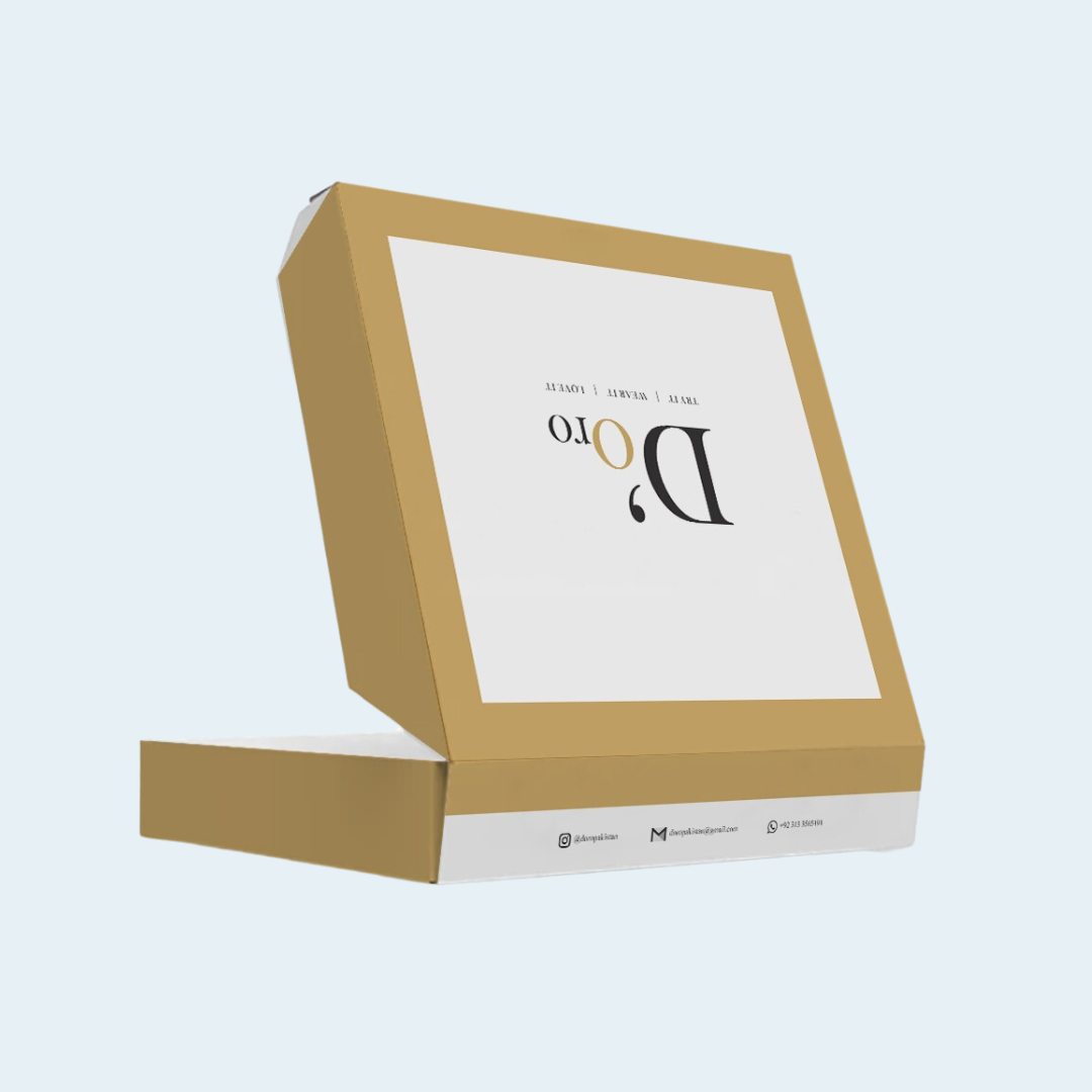 boxes with company logo