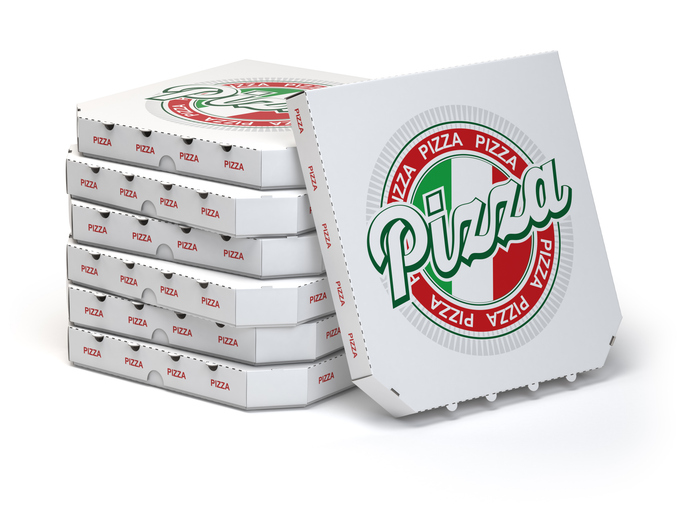 branded pizza boxes