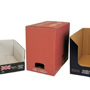 cardboard boxes retail store