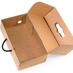 cardboard boxes with handles and lids
