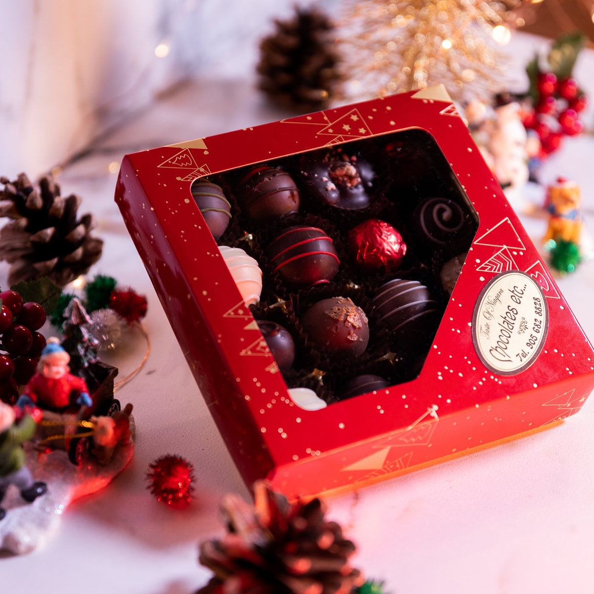 christmas truffle boxes