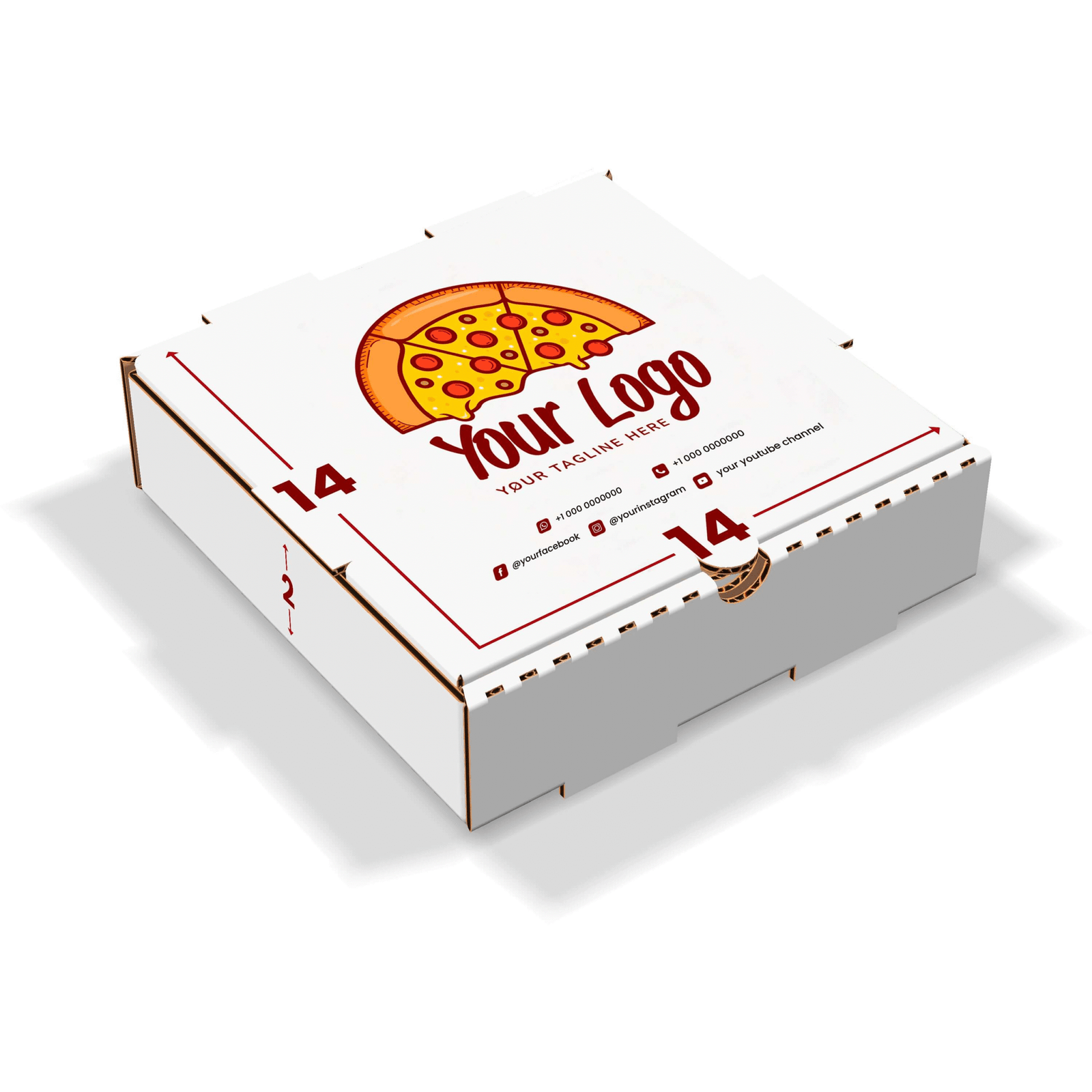 custom logo pizza boxes