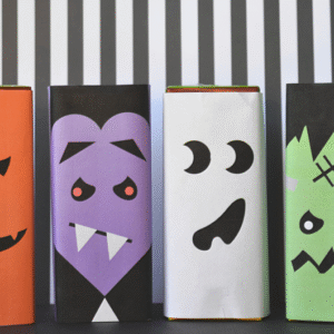 decorate juice boxes halloween