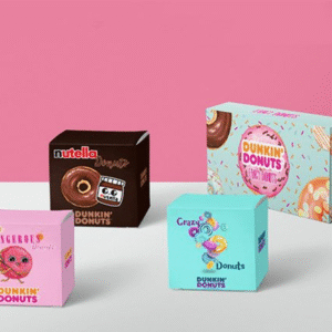 donut boxes with logo