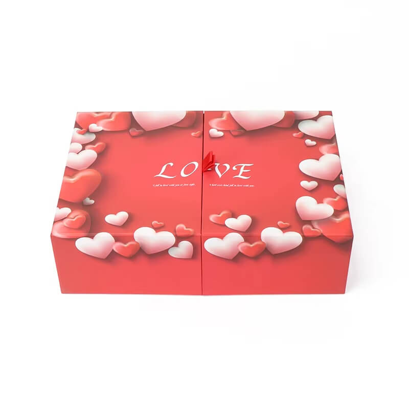 empty valentine's day boxes