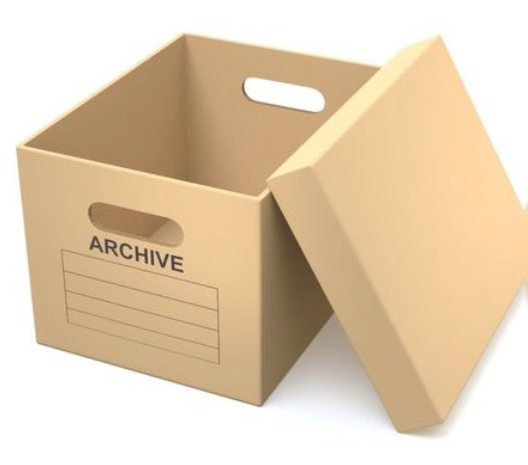 flat cardboard storage boxes