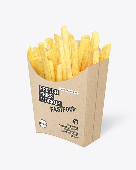 french fries packaging box