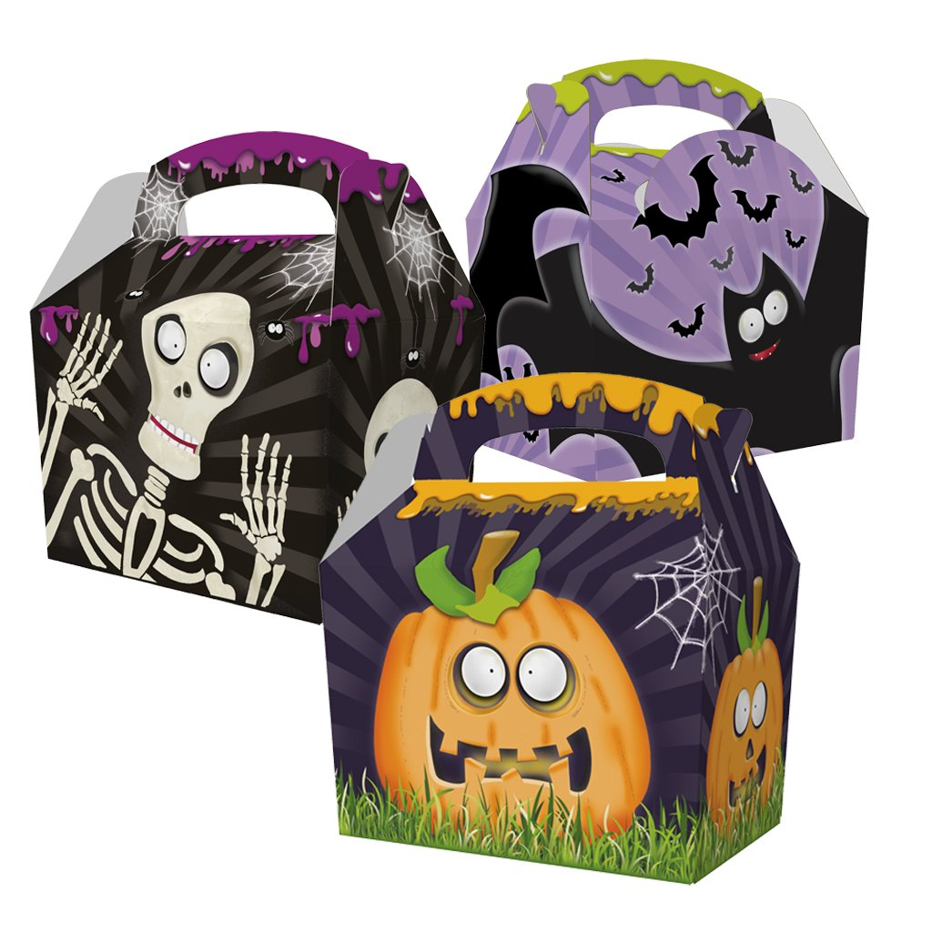 halloween themed treat boxes