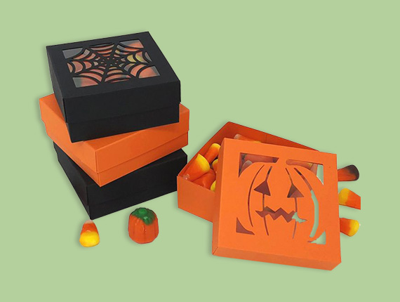 halloween treat boxes with window