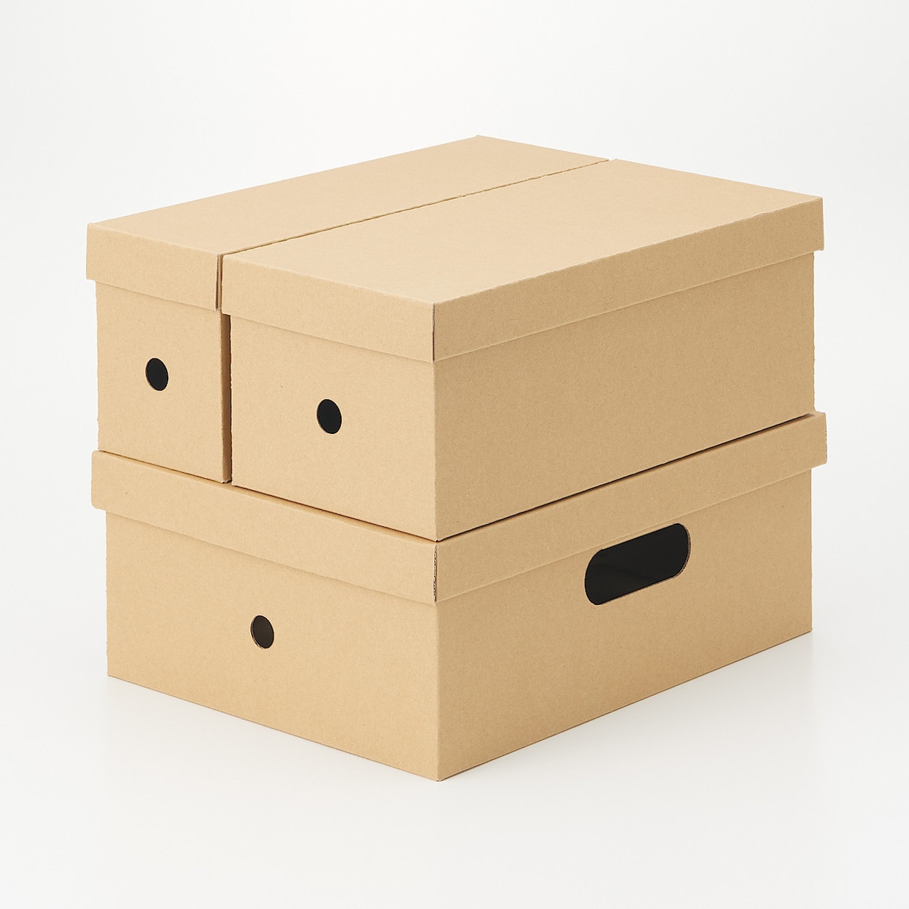 large boxes with handles