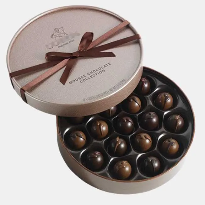 round chocolate box packaging