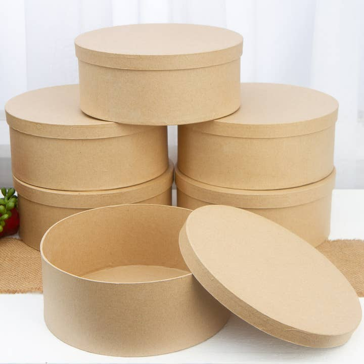 round craft boxes