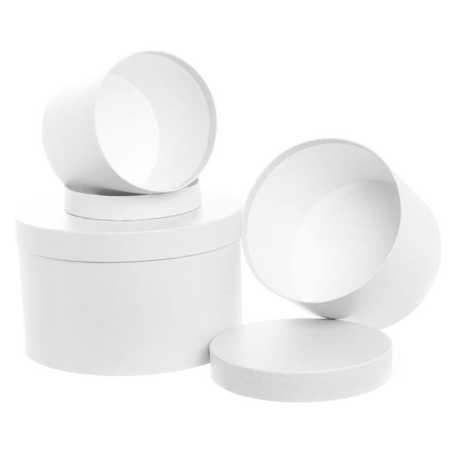 white round boxes