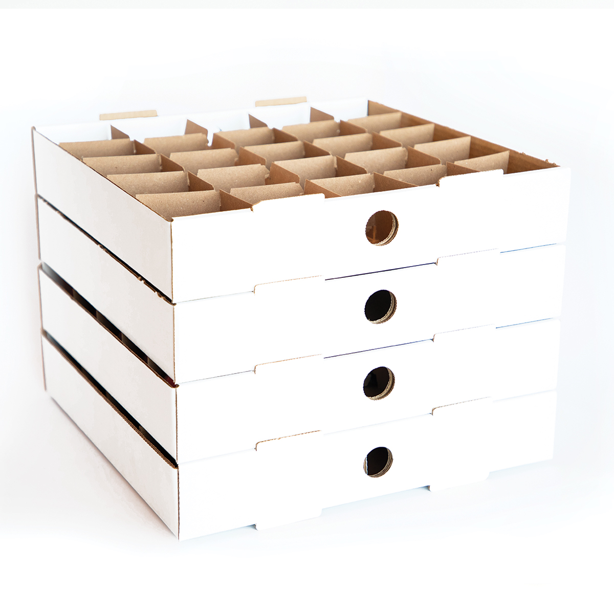 cardboard christmas ornament storage boxes