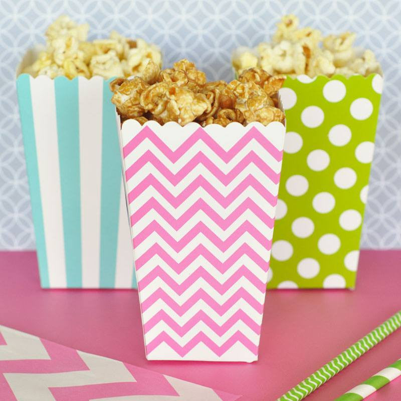 miniature popcorn boxes