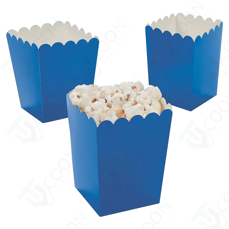 navy blue popcorn boxes