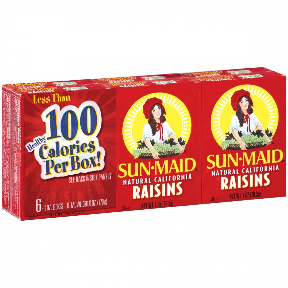 raisin snack boxes