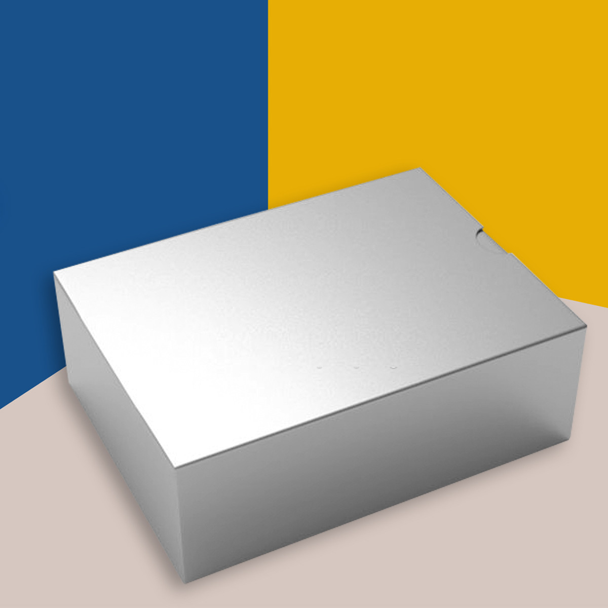 silver foil paper box