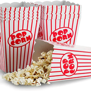 striped popcorn boxes